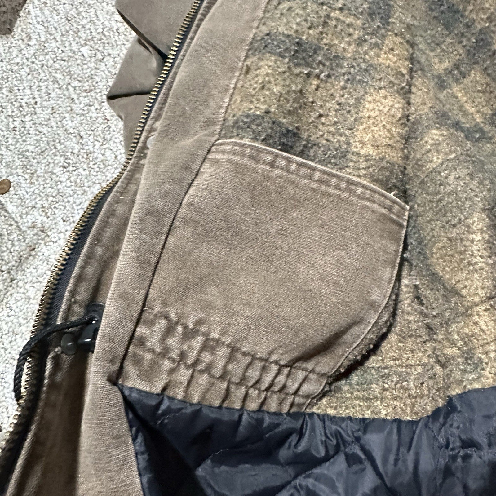 Vintage Carhartt C10CHT Blanket Lined Jacket – Men’s Large – Brown Duck Canvas USA Made