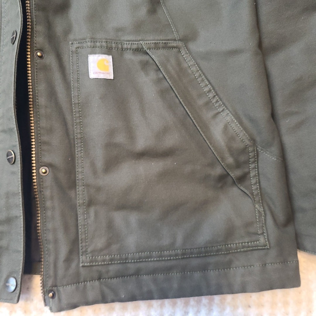 Carhartt Women’s Full Swing Cryder Jacket – Olive Quick Duck Canvas – Size XL