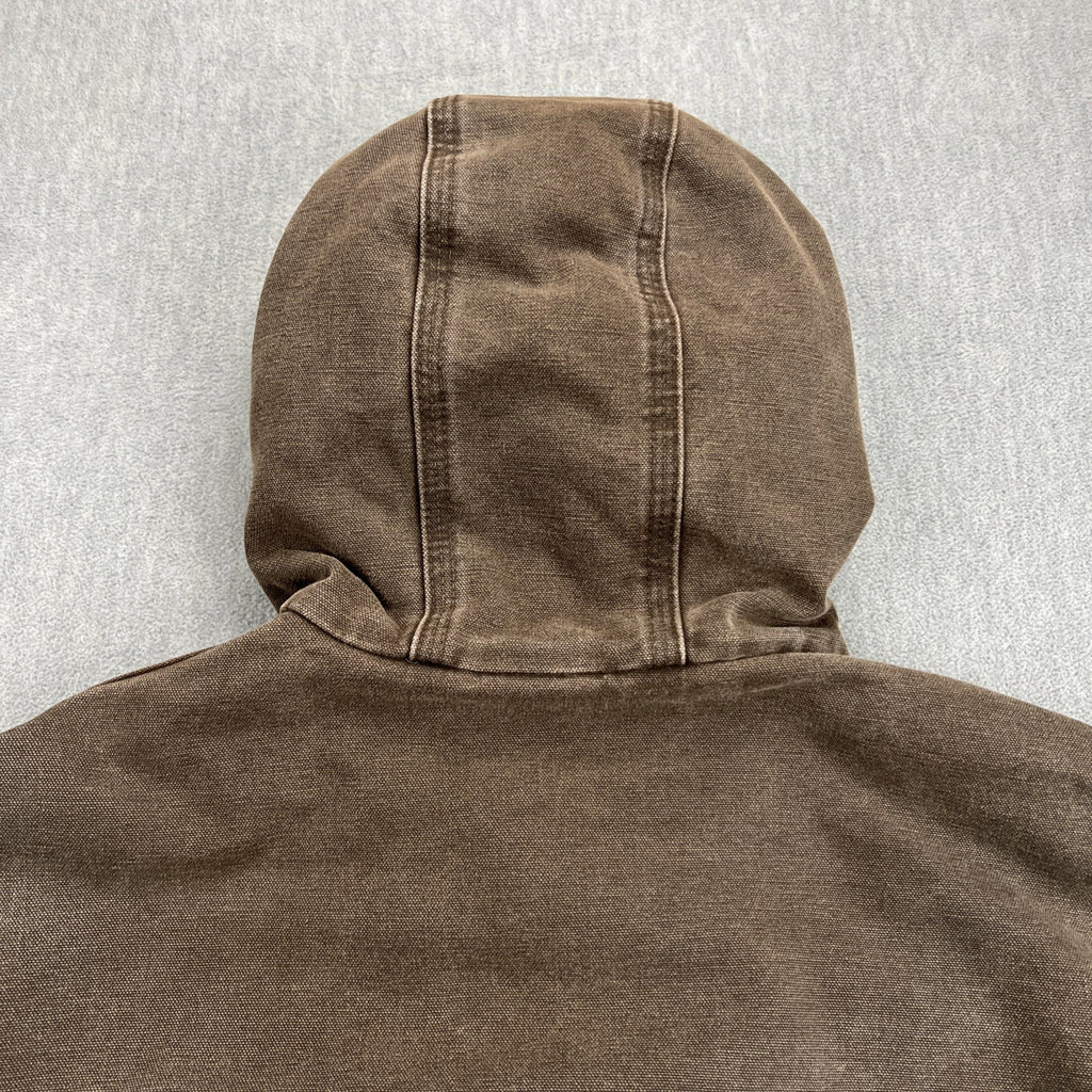 Vintage Carhartt J130 Hooded Jacket – Men’s XL Chestnut Brown (CHT), Made in USA