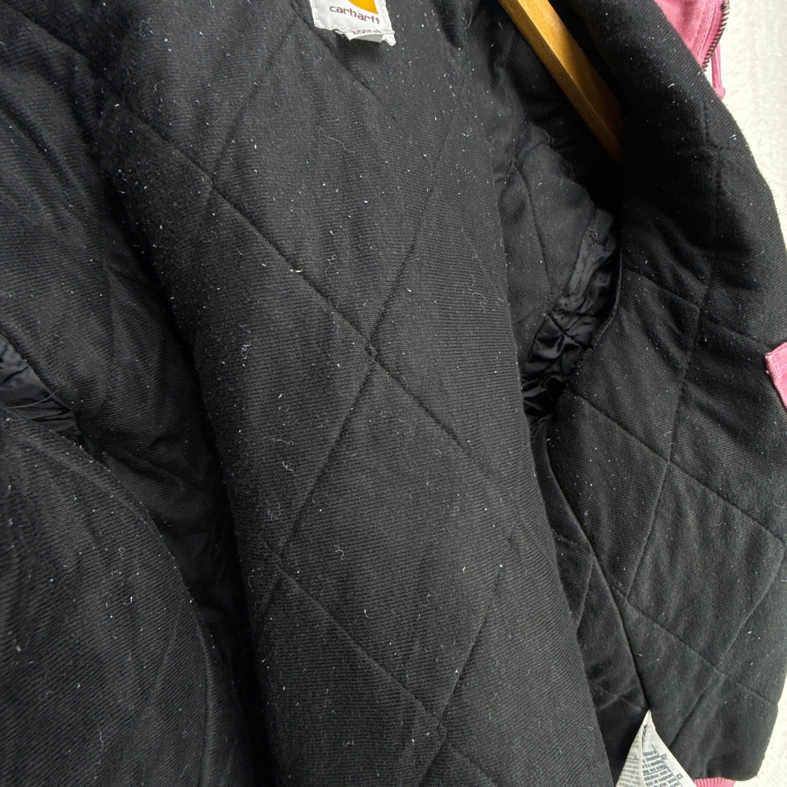 Carhartt WJ130 Women’s Active Jacket – Quilt Lined – Pink Rose (PKR) – Size S