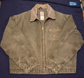 VTG Carhartt J97 Detroit Jacket – Men’s 2XL MOS Olive Green Blanket Lined Duck (Rare)