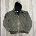 VTG Carhartt J68 MOS Jacket – Men’s XL Faded Green Moss Canvas Workwear