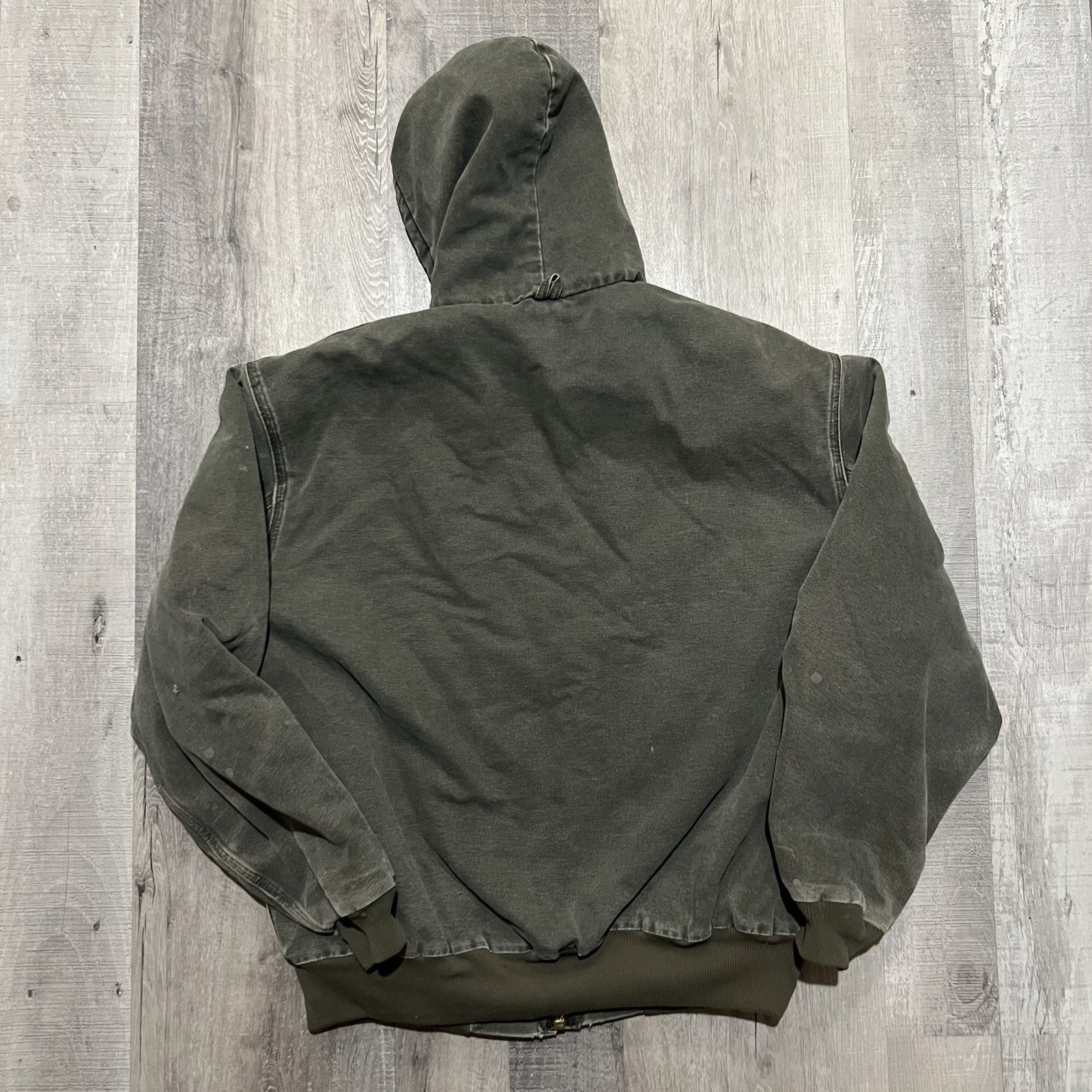 VTG Carhartt J68 MOS Jacket – Men’s XL Faded Green Moss Canvas Workwear