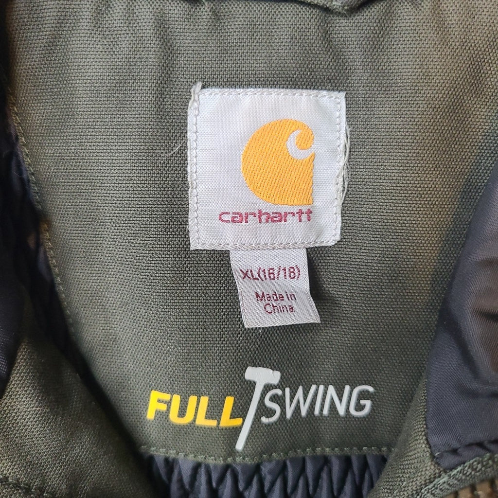 Carhartt Women’s Full Swing Cryder Jacket – Olive Quick Duck Canvas – Size XL