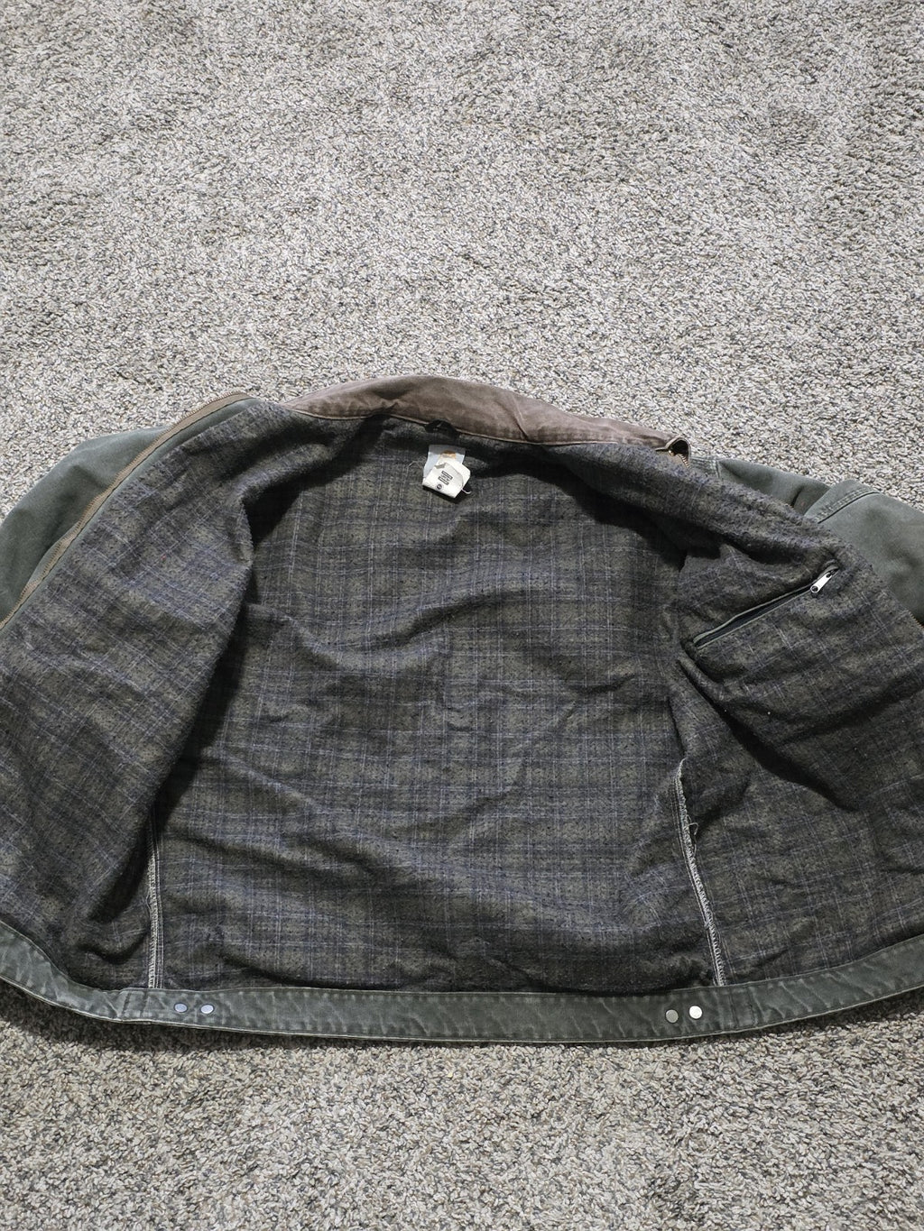 Vintage Carhartt J97 MOS Detroit Jacket – Green, Made in USA, Men’s XL Tall (XLT)