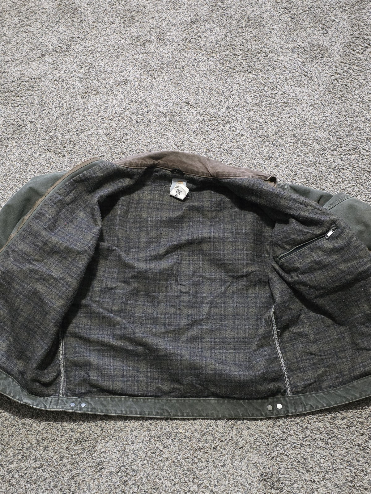 Vintage Carhartt J97 MOS Detroit Jacket – Green, Made in USA, Men’s XL Tall (XLT)