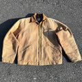 Vintage Carhartt J01 Detroit Jacket – Men’s 46 Tall Brown Faded Blanket Lined