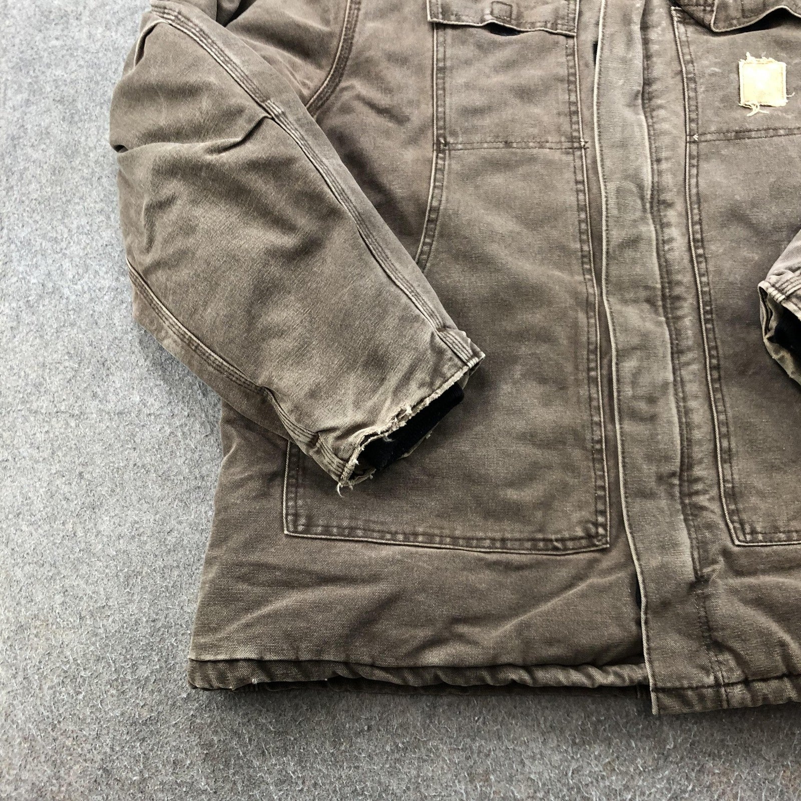 Vintage Carhartt Arctic Work Jacket – Men’s XL – Brown Duck Canvas Insulated Coat