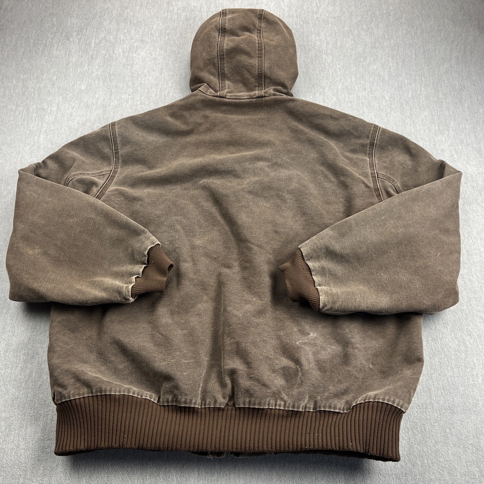 Vintage Carhartt J130 Hooded Jacket – Men’s XL Chestnut Brown (CHT), Made in USA