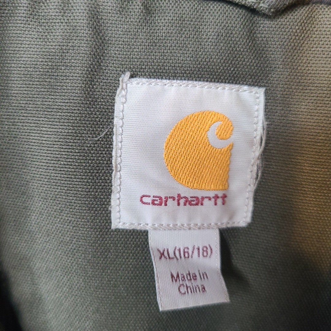 Carhartt Women’s Full Swing Cryder Jacket – Olive Quick Duck Canvas – Size XL