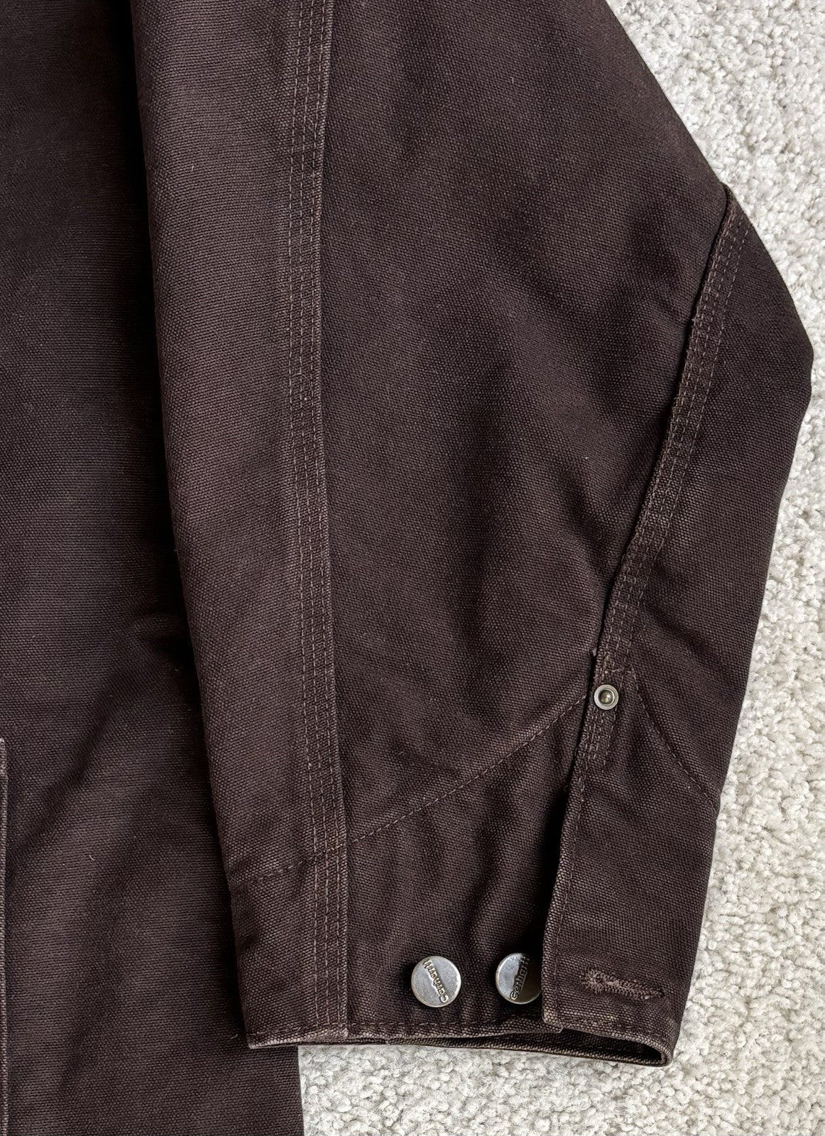 Vintage Carhartt C02 Chore Barn Jacket – Men’s Large Regular – Field Brown Duck Blanket Lined