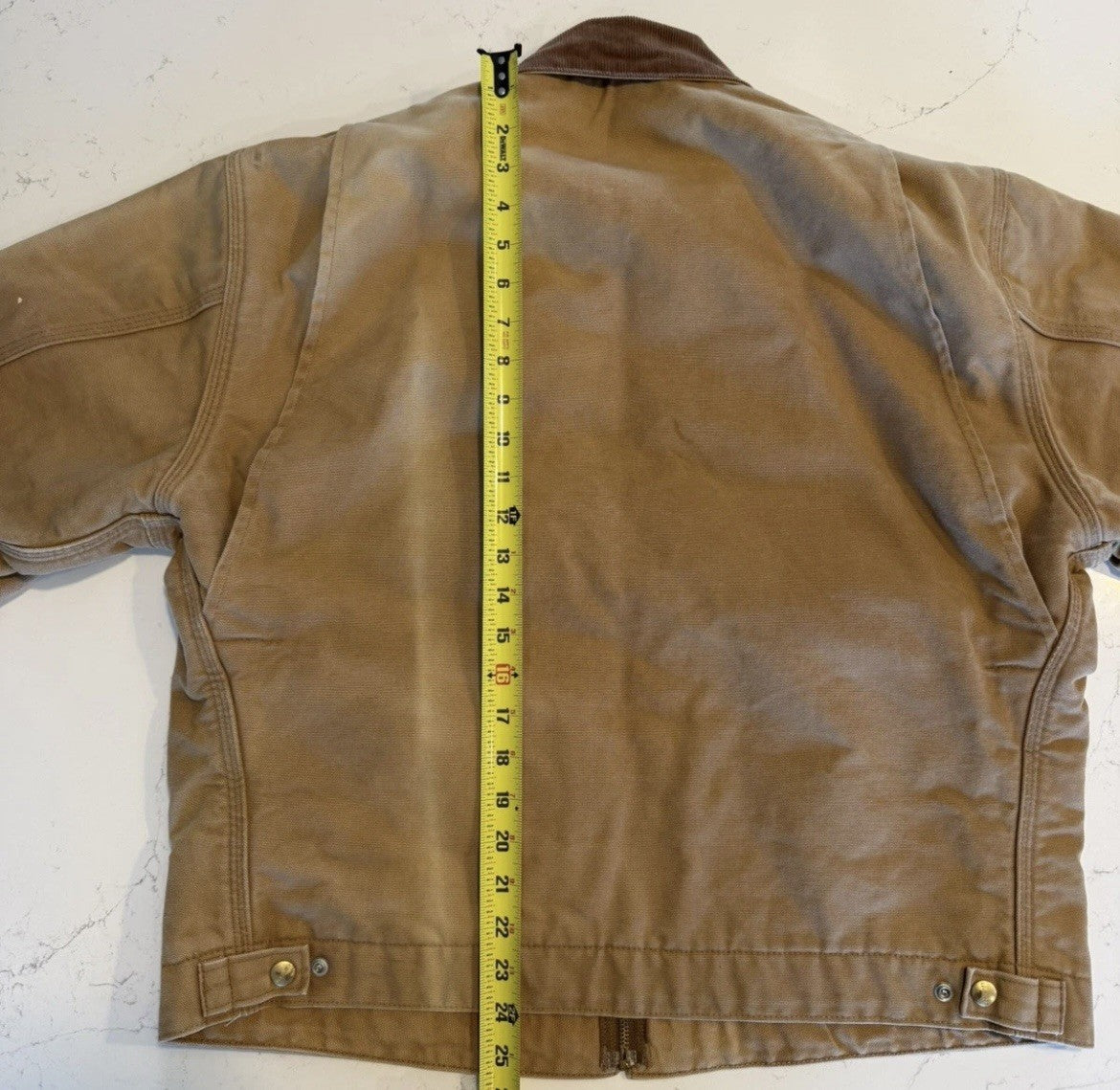 Vintage Carhartt Detroit Jacket – Men’s Large Brown Blanket Lined Workwear (Faded)