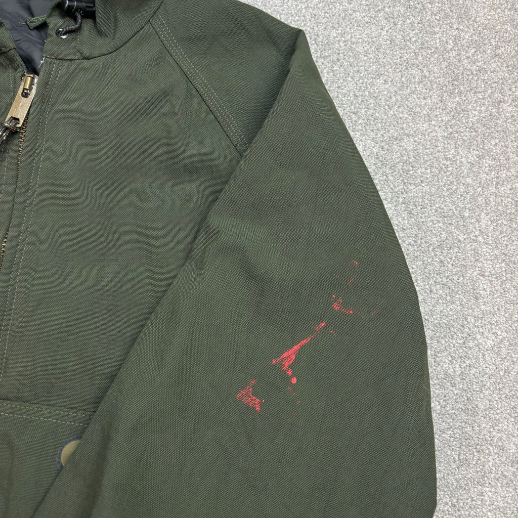 Carhartt J69 Active Jacket Men’s Medium – Green Quilted Lined Workwear Hoodie