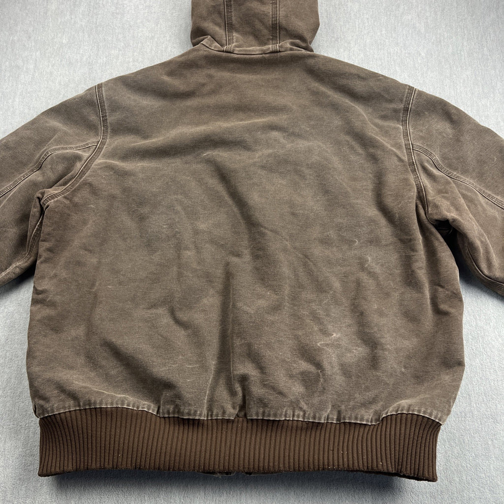 Vintage Carhartt J130 Hooded Jacket – Men’s XL Chestnut Brown (CHT), Made in USA