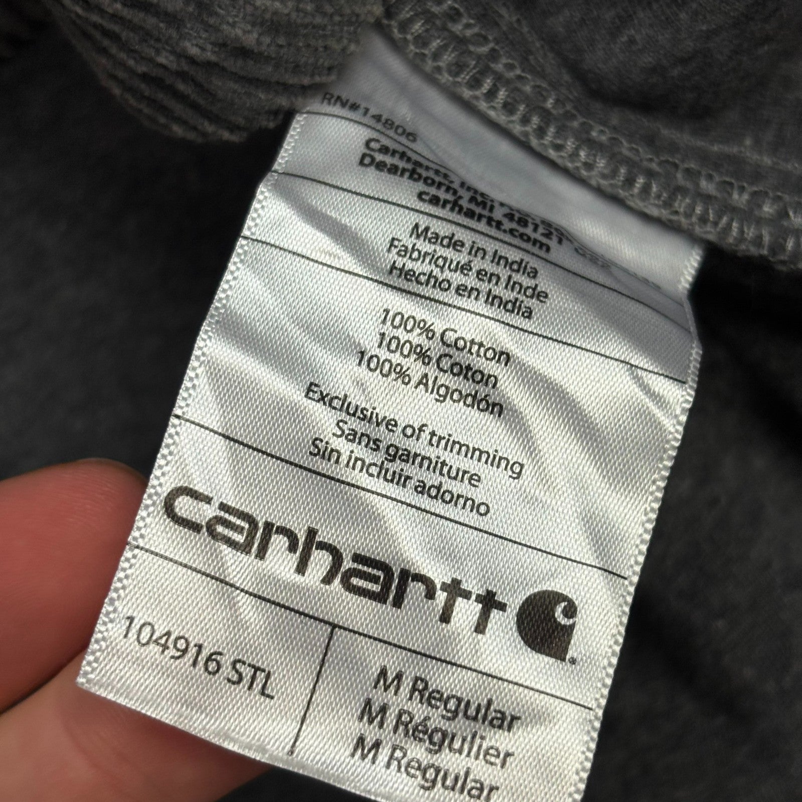 Carhartt WIP Corduroy Overshirt Shacket – Men’s Medium, Grey Utility Chore Jacket