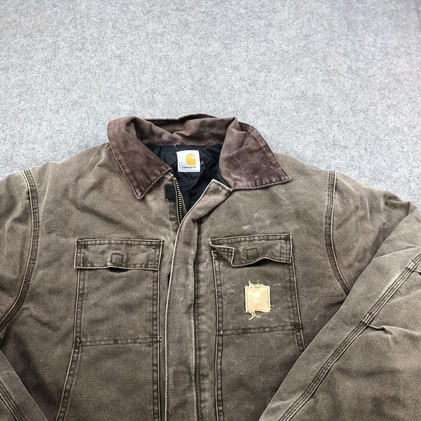Vintage Carhartt Arctic Work Jacket – Men’s XL – Brown Duck Canvas Insulated Coat