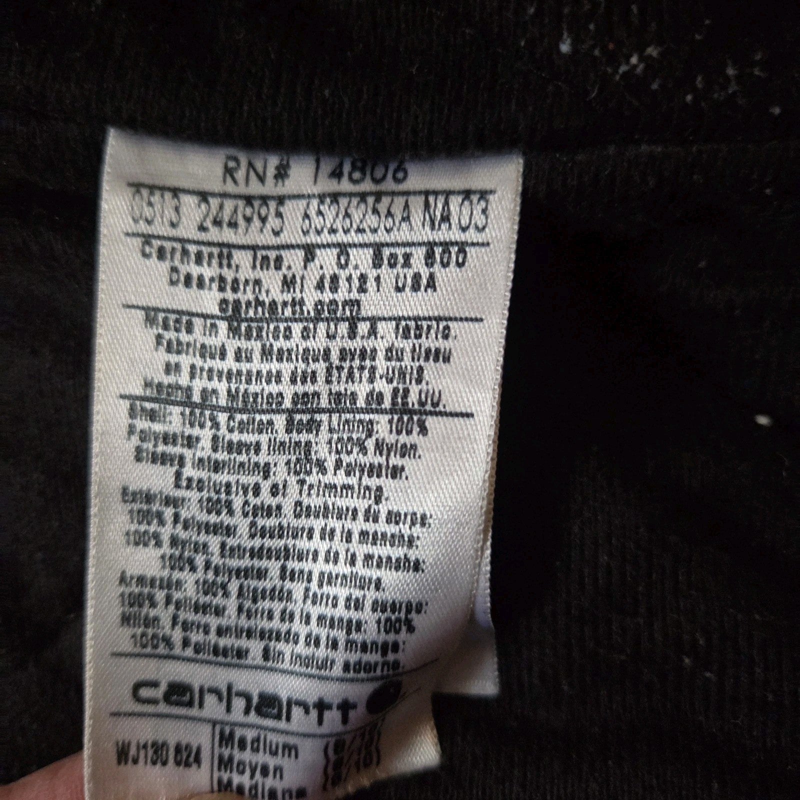 Vintage Carhartt Women’s Hooded Canvas Jacket – Zip Up Active Workwear – Pink Red – Size M