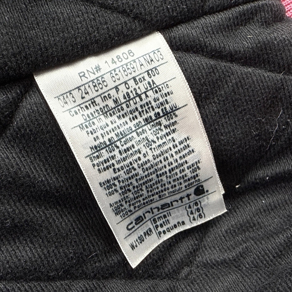 Carhartt WJ130 Women’s Active Jacket – Quilt Lined – Pink Rose (PKR) – Size S