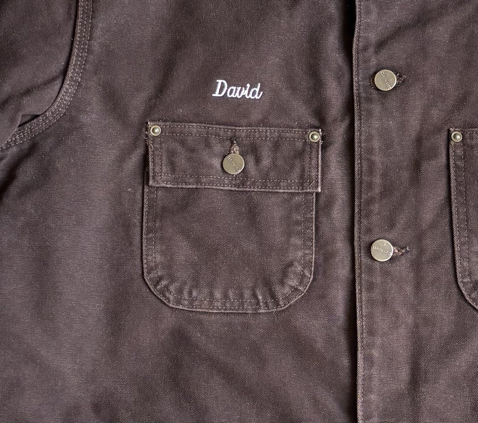 Vintage Carhartt C02 Chore Barn Jacket – Men’s Large Regular – Field Brown Duck Blanket Lined