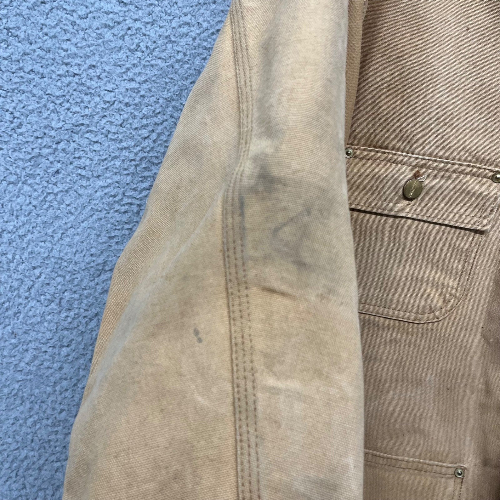 Vintage Carhartt Chore Barn Jacket – Men’s 2XL – Brown Duck Canvas Blanket Lined