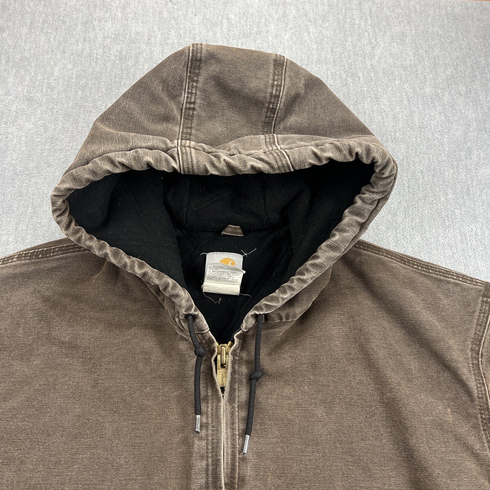 Vintage Carhartt J130 Hooded Jacket – Men’s XL Chestnut Brown (CHT), Made in USA