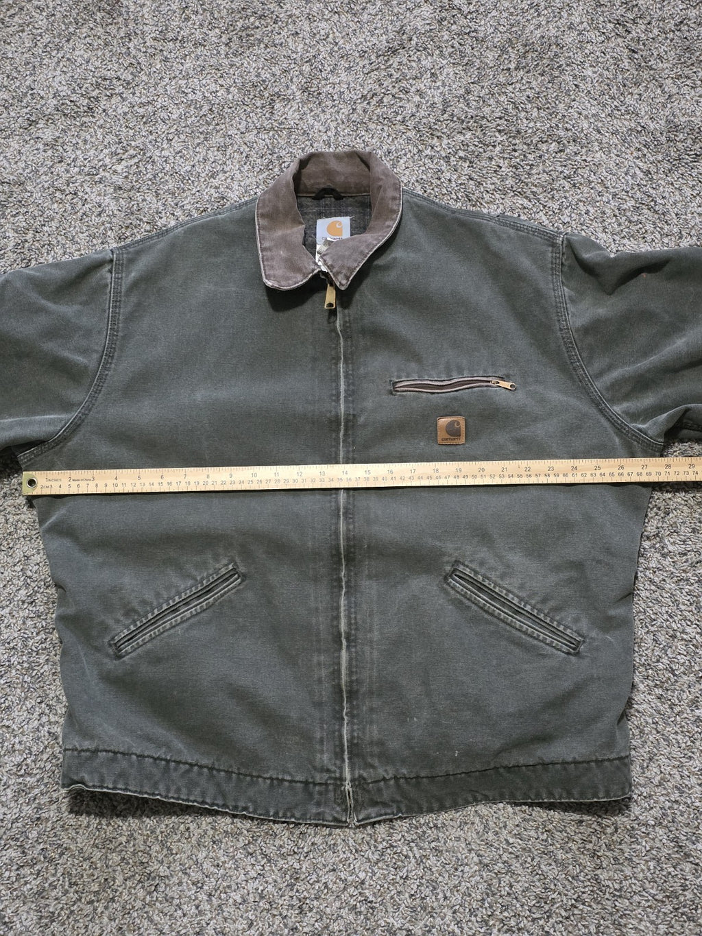 Vintage Carhartt J97 MOS Detroit Jacket – Green, Made in USA, Men’s XL Tall (XLT)