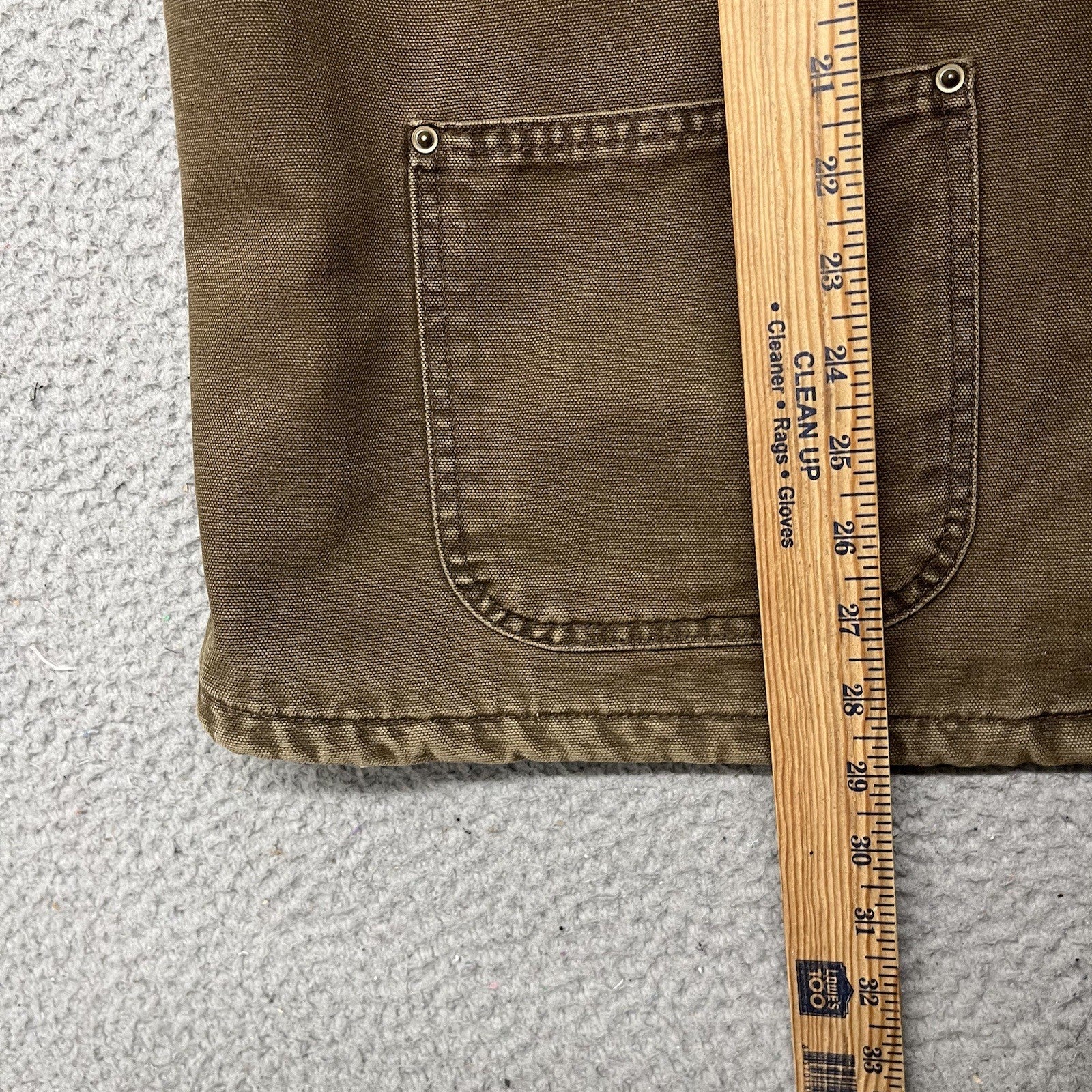 Vintage Carhartt Chore Coat – Men’s Large – Brown Canvas Blanket Lined Barn Jacket USA Made