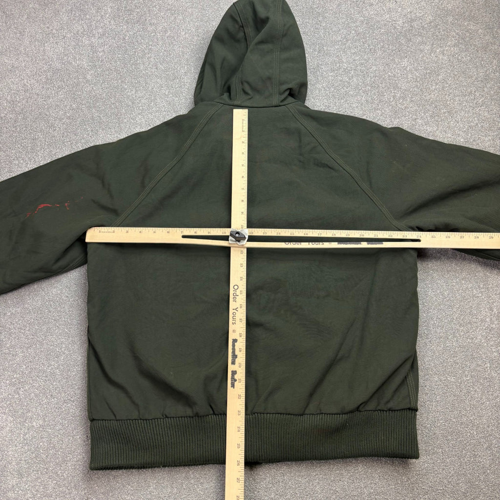Carhartt J69 Active Jacket Men’s Medium – Green Quilted Lined Workwear Hoodie