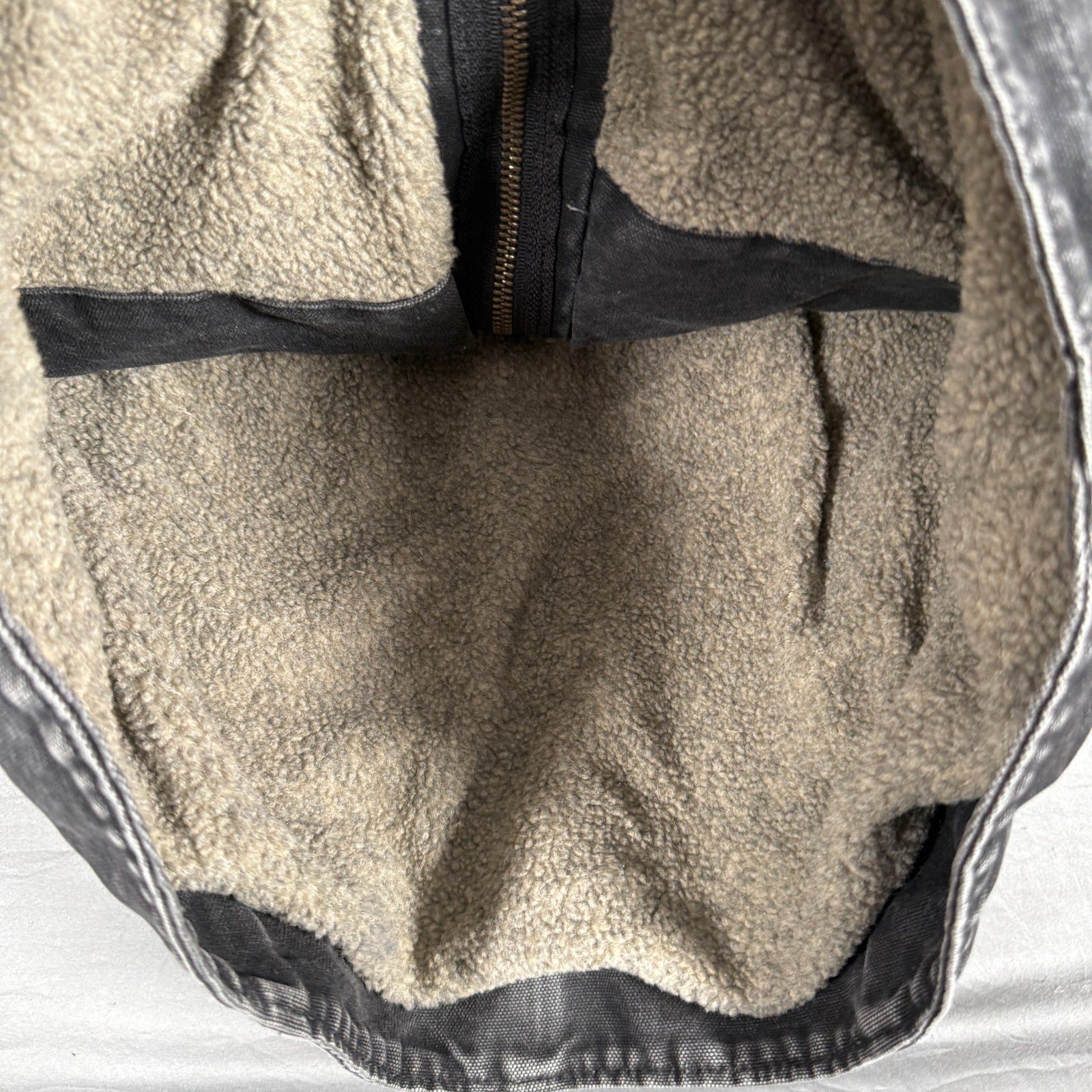 Carhartt Detroit Jacket Women’s XS – Black Sherpa Lined Hooded Full Zip