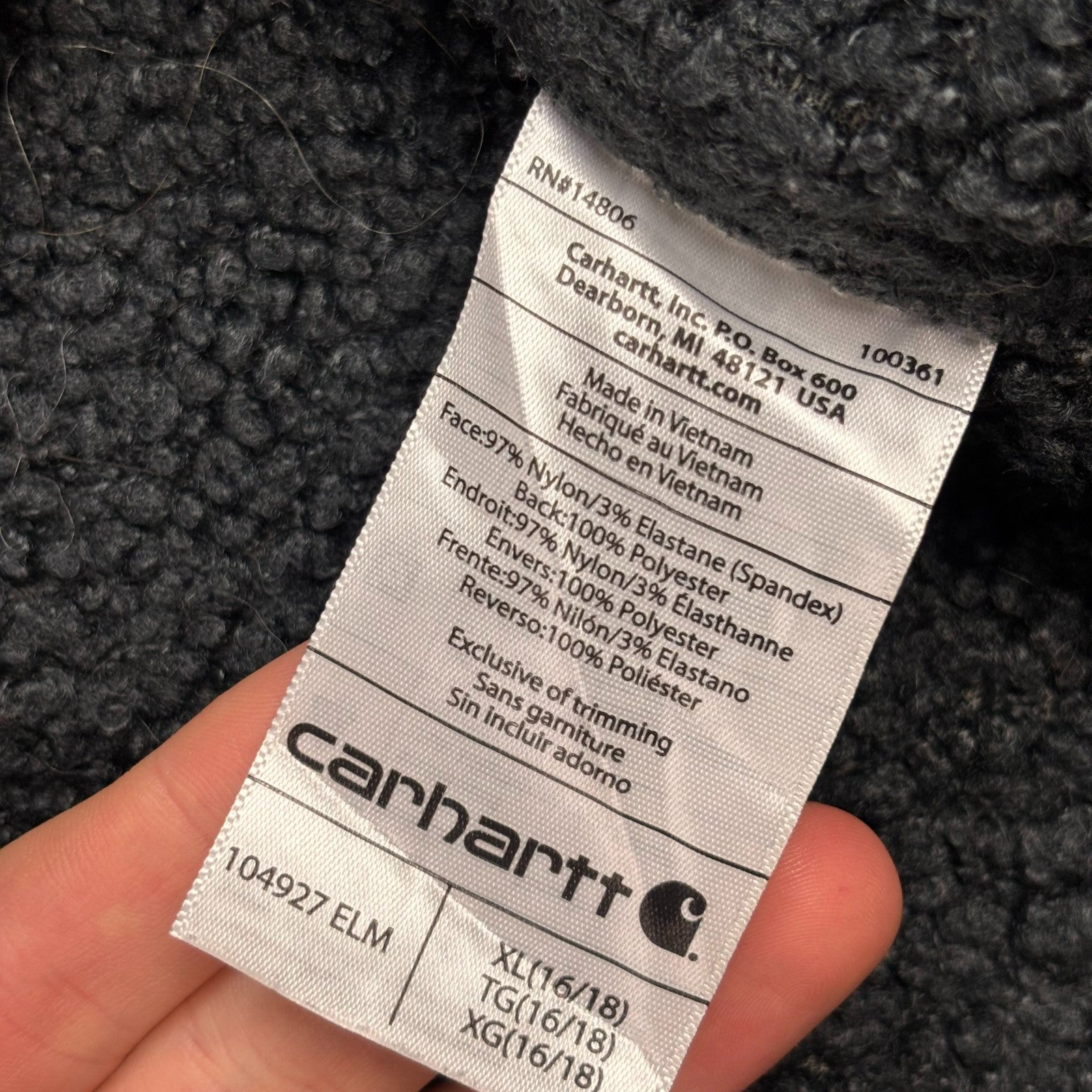 Carhartt Women’s XL Green Super Dux Hooded Bomber Jacket Soft Shell