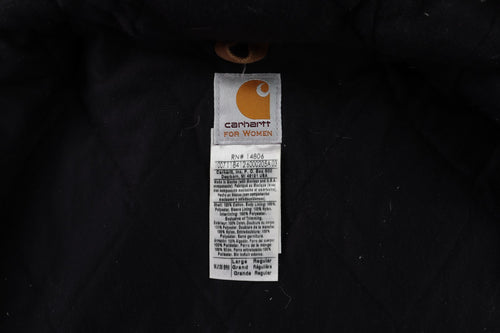 Carhartt J130 Women’s L Brown Hooded Insulated Canvas Jacket USA
