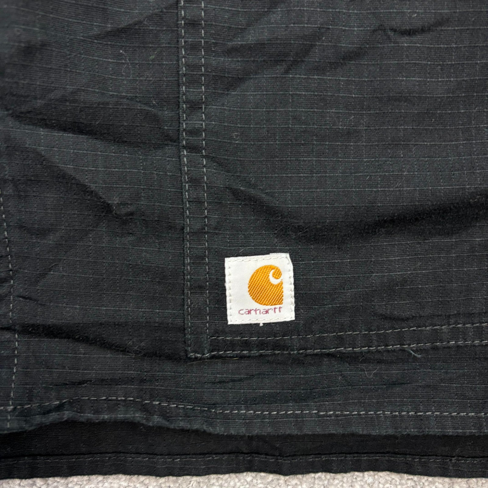 Carhartt Men’s Canvas Bomber Jacket – Black Workwear Chore Utility, Small