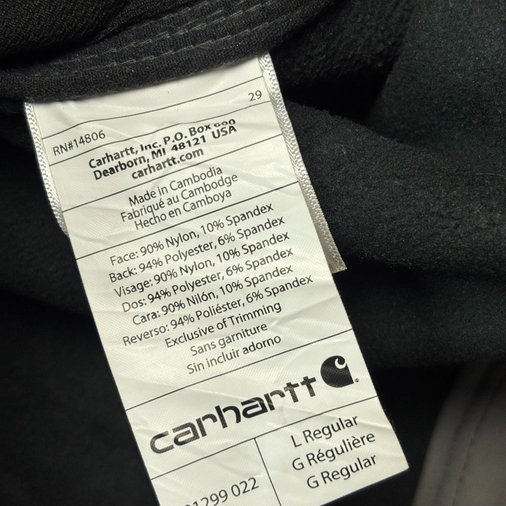 Carhartt Men’s Soft Shell Bomber Jacket – Grey | Lined Workwear (Size L)