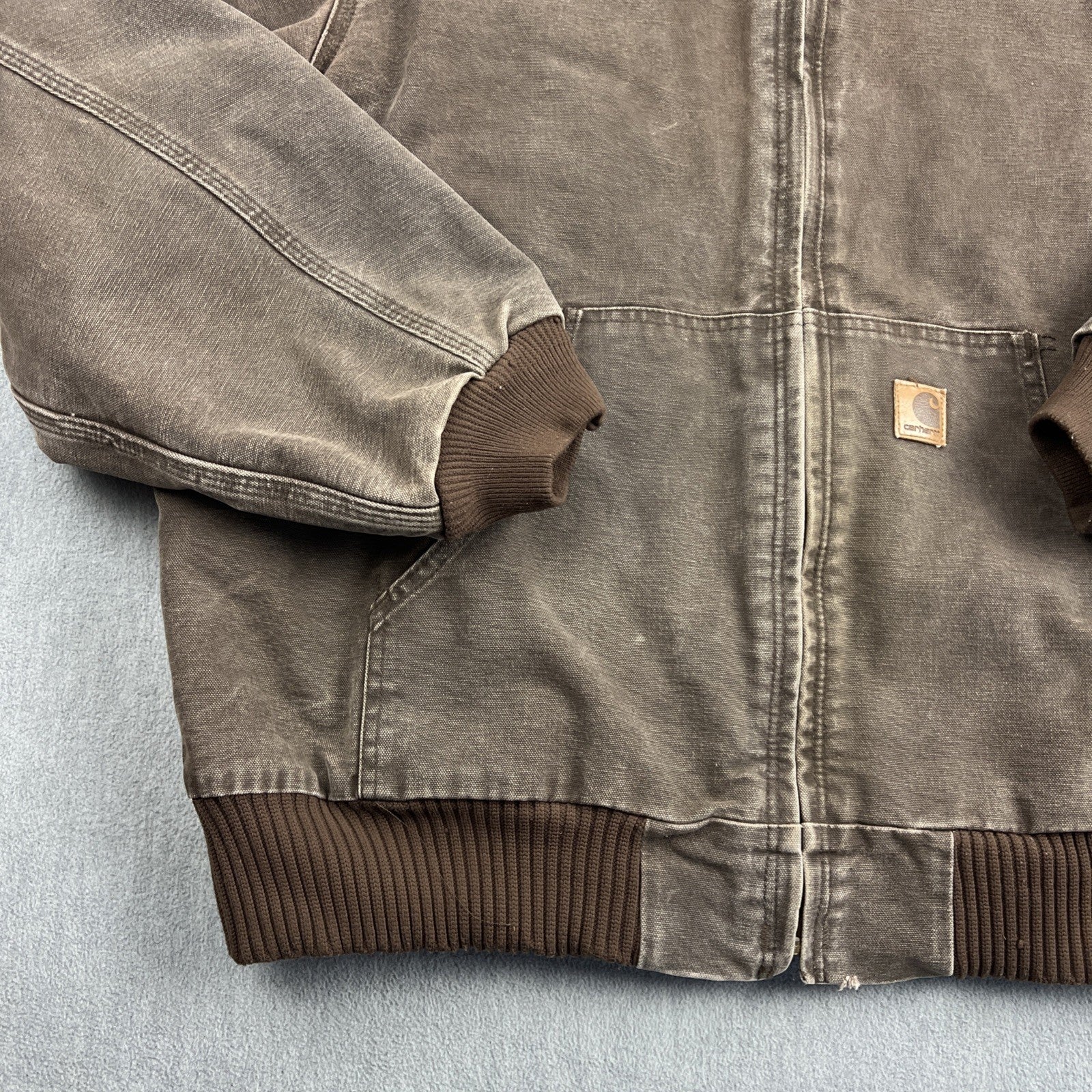 Vintage Carhartt J130 Hooded Jacket – Men’s XL Chestnut Brown (CHT), Made in USA