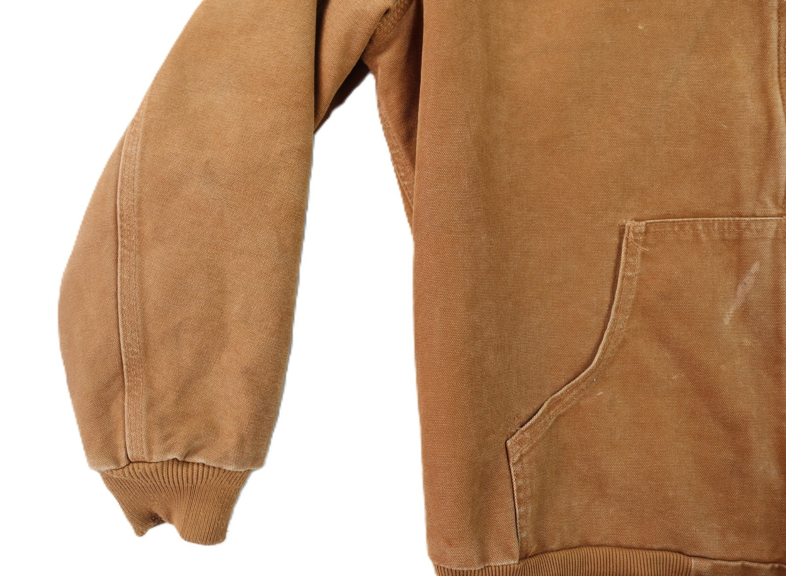 Carhartt J130 Women’s L Brown Hooded Insulated Canvas Jacket USA