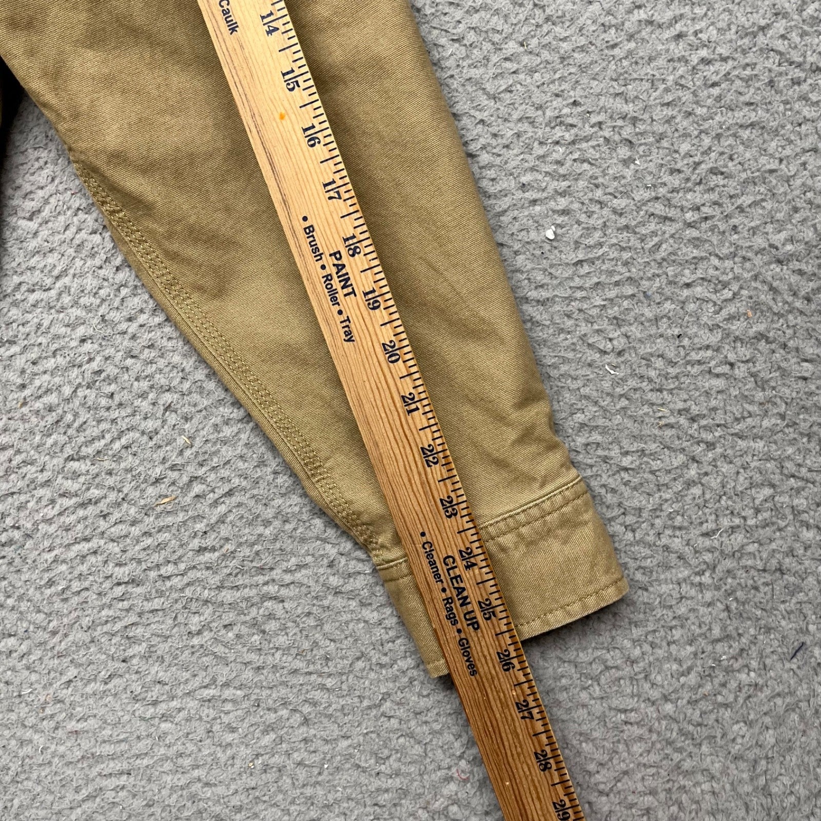 Carhartt Rugged Flex Shirt Jacket (Shacket) – Men’s Large – Tan Fleece Lined Workwear