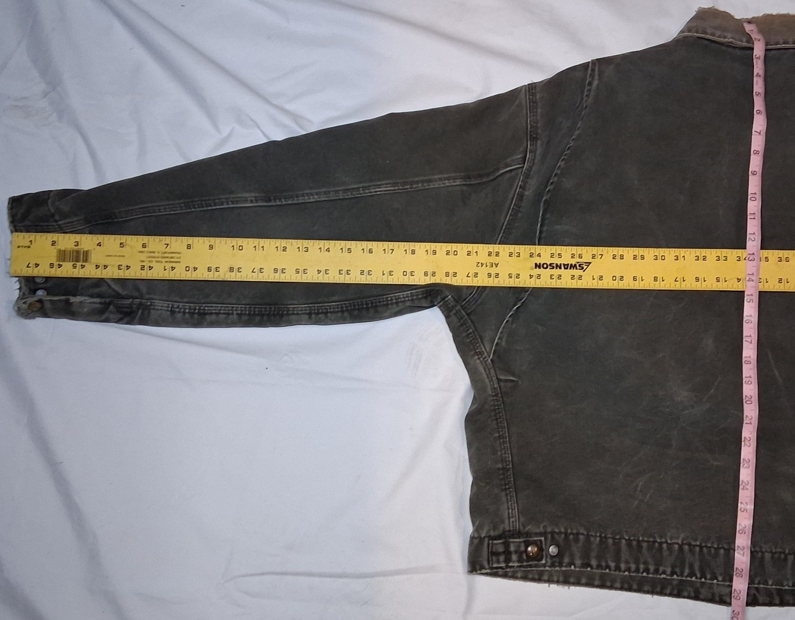 VTG Carhartt J97 Detroit Jacket – Men’s 2XL MOS Olive Green Blanket Lined Duck (Rare)