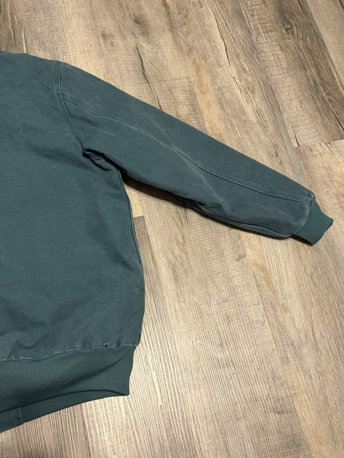 Women’s XL Vintage Carhartt WJ130 Hooded Jacket – Rare Teal (443) – Size 16/18