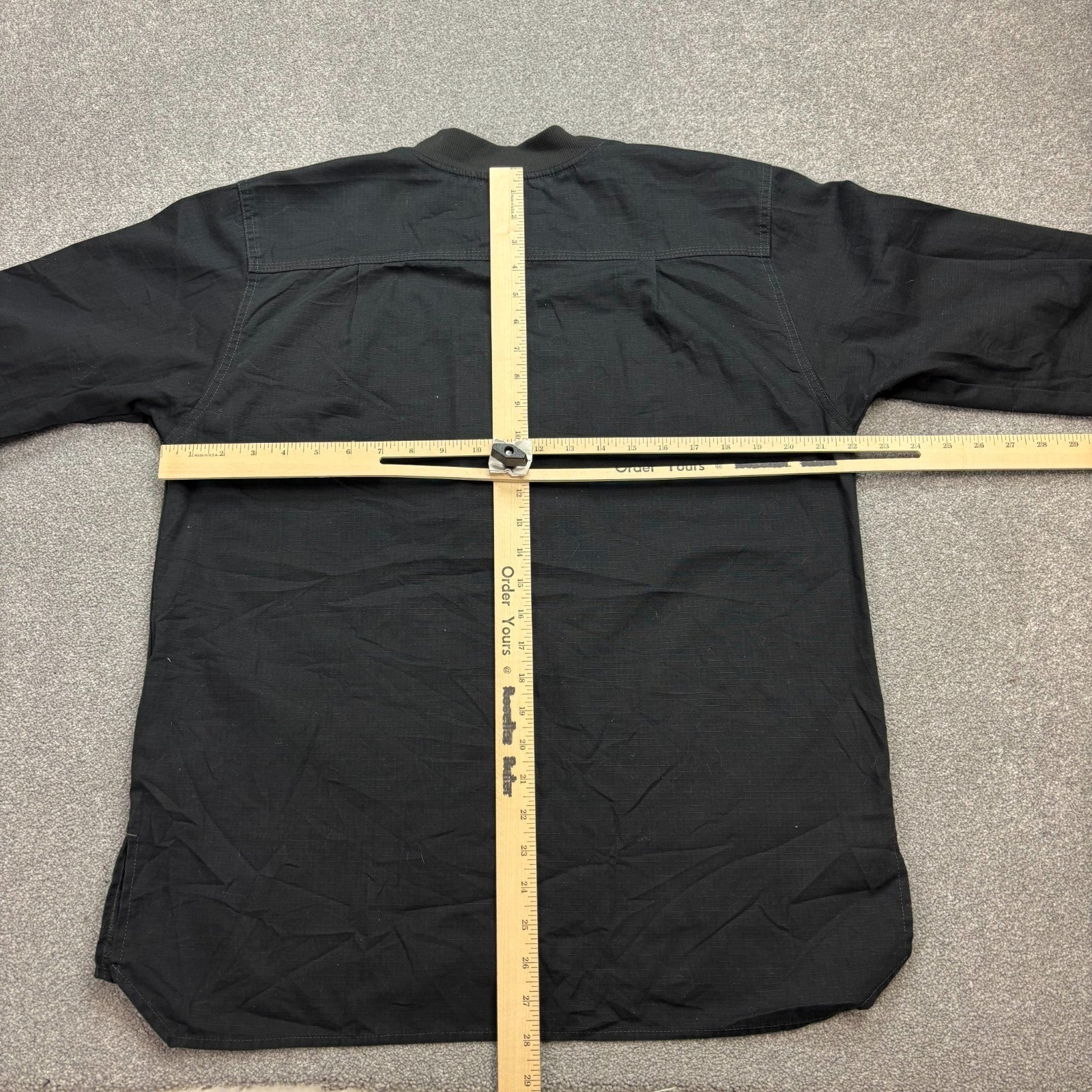 Carhartt Men’s Canvas Bomber Jacket – Black Workwear Chore Utility, Small