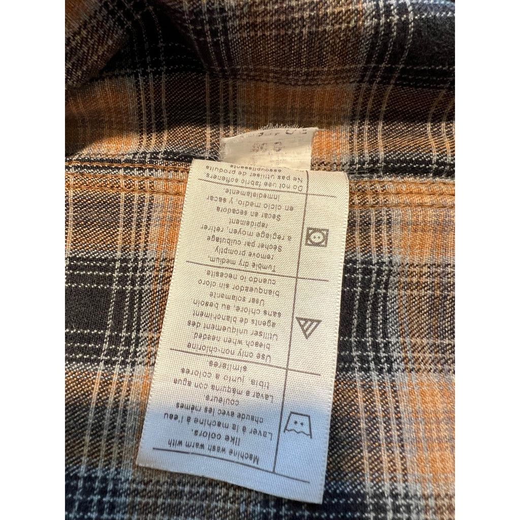 Carhartt Flannel-Lined Canvas Shirt Jacket – Men’s 2XL Distressed Workwear