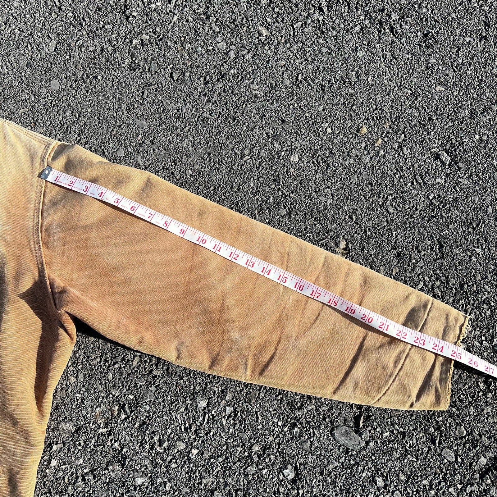 Vintage Carhartt J01 Detroit Jacket – Men’s 46 Tall Brown Faded Blanket Lined